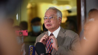 លោក ណាជីព រ៉ាហ្សាក់ (Najib Razak) អតីតនាយករដ្ឋមន្ត្រីម៉ាឡេស៊ី រូបភាព៖ Xinhua