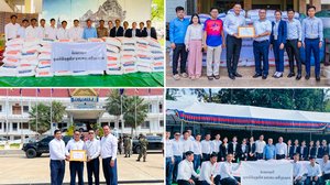 ថ្នាក់ដឹកនាំនិងបុគ្គលិកធនាគារ ខេប៊ីប្រាសាក់ នាំយកអំណោយជាអង្ករសម្រាប់ជួយដល់ជនភៀសសឹក និងចូលរួមជាបច្ច័យក្នុងបុណ្យសពវីរជនពលី