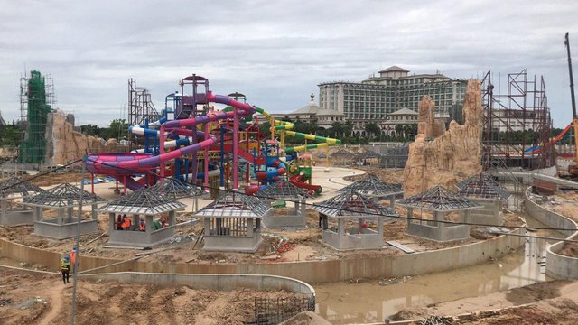 សួនទឹក​កម្សាន្ដ​ ហ្គាឌិន ស៊ីធី វ៉តធើផាក បច្ចុប្បន្ន​កំពុង​ស្ថិត​ក្នុងដំណើរការ​សាងសាង់​(រូបភាព៖ ខេមបូណូមីស)