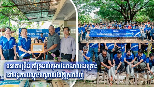ធនាគារប្រ៊ីដ គាំទ្រដល់កុមារដែលងាយរងគ្រោះនៅអង្គការបណ្តុះបណ្តាលនៃក្តីស្រលាញ់