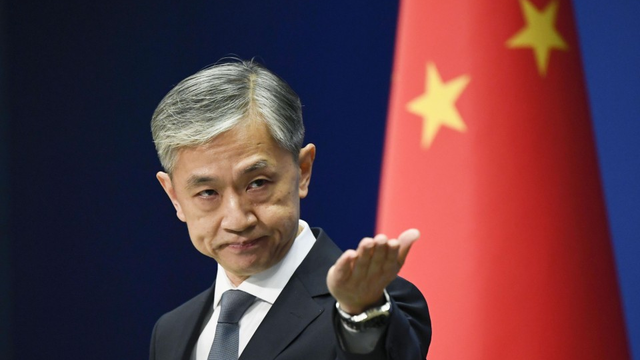 អ្នកនាំពាក្យក្រសួងការបរទេសចិន លោក វ៉ាង វេនបិន (Wang Wenbin) (រូបភាព៖ Kyodo)