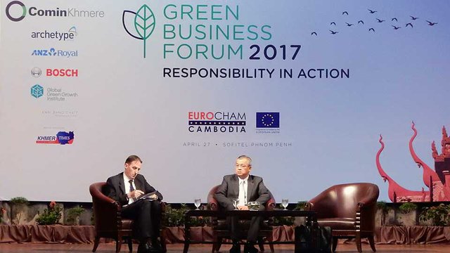 វេទិកា​ធុរកិច្ច​បៃតង​ ឆ្នាំ​២០១៧ រៀបចំ​ដោយ​សភា​ពាណិជ្ជកម្ម​អឺរ៉ុប​ប្រចាំ​កម្ពុជា។