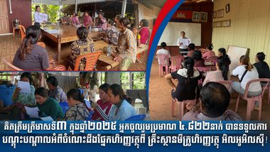 គិតត្រឹមត្រីមាសទី៣ ក្នុងឆ្នាំ២០២៥ អ្នកចូលរួមប្រមាណ ៤.៨២២នាក់ បានទទួលការបណ្តុះបណ្តាលអំពីចំណេះដឹងផ្នែកហិរញ្ញវត្ថុពី គ្រឹះស្ថានមីក្រូហិរញ្ញវត្ថុ អិលអូអិលស៊ី!