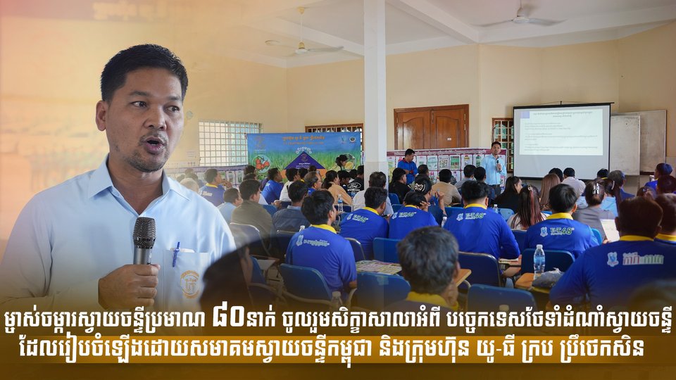 សិក្ខាសាលាអំពី បច្ចេកទេសថែទាំដំណាំស្វាយចន្ទី