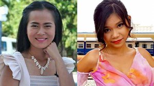 DJ NaNa (រូប​ខាង​ឆ្វេង) និង​កញ្ញា Catherine ជា​តារា​លេចធ្លោ និង​មាន​ឥទ្ធិពល​នៅ​លើ​ហ្វេសប៊ុក។