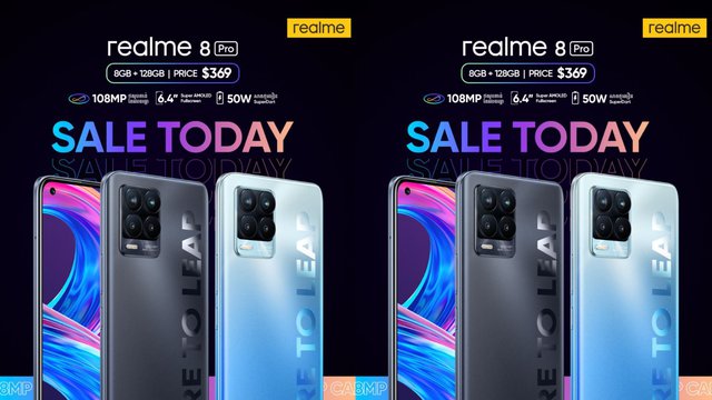 realme 8 Pro បានដាក់លក់ជាផ្លូវការហើយ! តម្លៃត្រឹមតែ 369 ដុល្លារ តែប៉ុណ្ណោះ ដោយបំពាក់កាមេរ៉ាទំហំ 108 មេហ្គាភិចស៊ែល ជាមួយនឹង បច្ចេកវិទ្យាសាកថ្មលឿន 50W SuperDart, អេក្រង់ Super Amoled, រាងស្តើងស្រាល