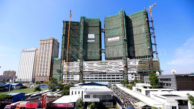 អគារ​ភ្លោះ The Bridge គ្រោង​បើក​ដំណើរការ​នៅ​ដើម​ឆ្នាំ​២០១៨។ រូបភាព៖ ហេង ភារម្យ