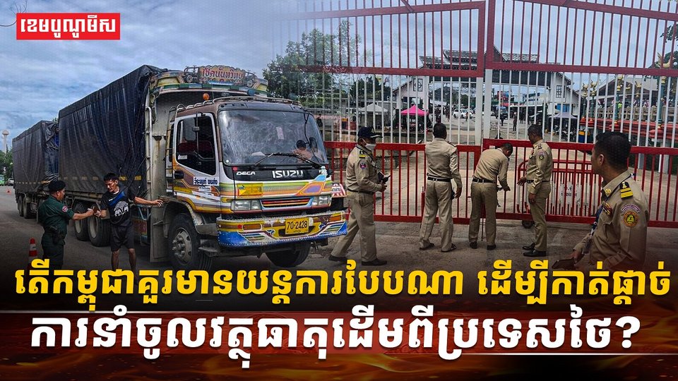 តើកម្ពុជាគួរមានយន្តការបែបណា_ដើម្បីកាត់ផ្តាច់ការនាំចូលវត្ថុធាតុដ