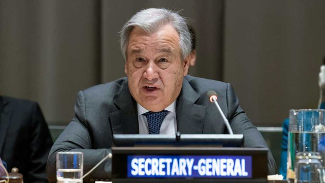 លោក ANTÓNIO GUTERRES ​អគ្គលេខាធិការ អង្គការ​សហប្រជាជាតិ។