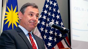 លោក William A. Heidt ឯកអគ្គរដ្ឋទូត​អាមេរិកប្រចាំ​កម្ពុជា។ រូបថត៖ ហេង ភារម្យ